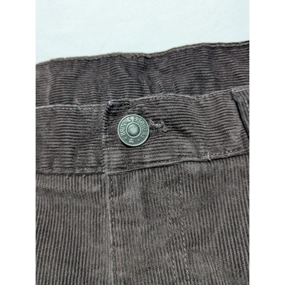 BROOKS BROTHERS Men 36X30 Brown Cotton Stretch Corduroy‎ Pants - Picture 11 of 15